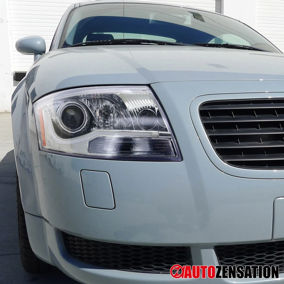 Fit 1999-2006 Audi TT LED Strip Projector Headlights Front Headlamps Left+Right - Изображение 3 из 4