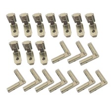 Pack of 20 Steel  90°  Interior Corner Angle Bracket Connector Joint