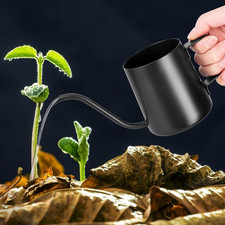 350 Ml Black Watering Can, Small Indoor Plants, Mini Watering Can, Stainless ...