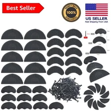 Easy-to-Use 30PCS Black Heel Repair Pads for All Shoe Types - Durable Design