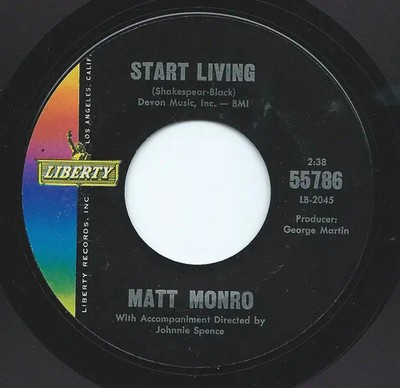 Matt Monro Without You (I Cannot Live) / Start Living Vinyl Single 7inch