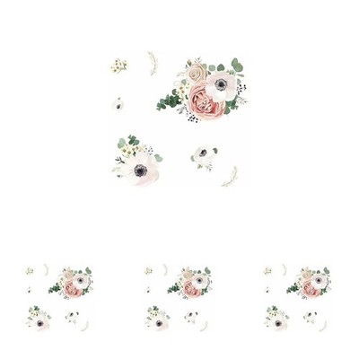 RoomMates RMK3866GM Fresh Floral Peel and Stick Giant Wall Decals (Pack of 4)