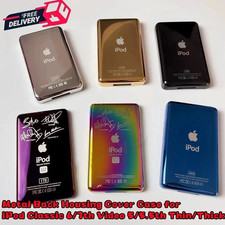 New Metal Back Housing Cover Case for iPod Classic Video 5/5.5th Thin/Thick