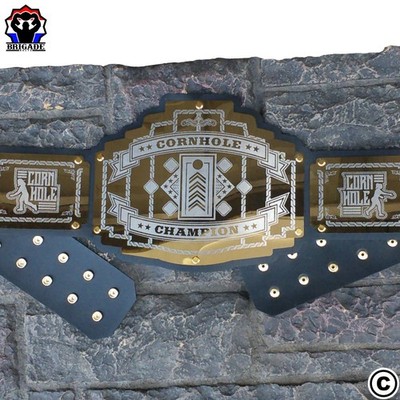 Cornhole champion Championship Title Belt Wrestling Wwe mancave Bags Corn Hole