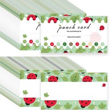 300 Pieces Punch Cards, Incentive Loyalty Reward Card Student Awards Loyalty ...
