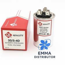 MOTOR RUN CAPACITOR DUAL 35/5 MFD 370-440 VAC 50/60HZ