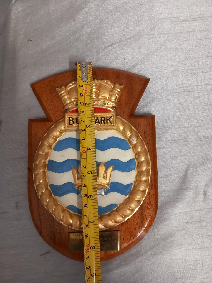 Military Badge On Wooden Plinth 