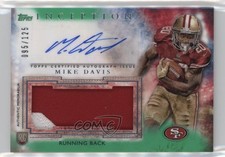 2015 Topps Inception Green 95/125 Mike Davis #AJP-MD Jumbo Patch Auto 0jd0