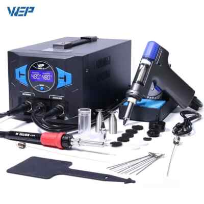 WEP 948D-III2in1 Digitale professionelle Entlötstation 110W Vakuumpumpe Lötgerät