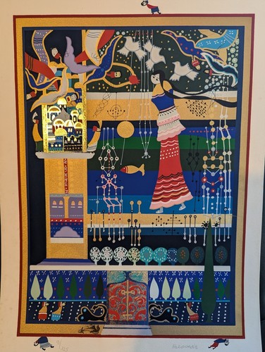 Song of Songs Scene 4 Of 8 Original Signed Serigraphs Raphael Abecassis 9/125 - Picture 3 of 6