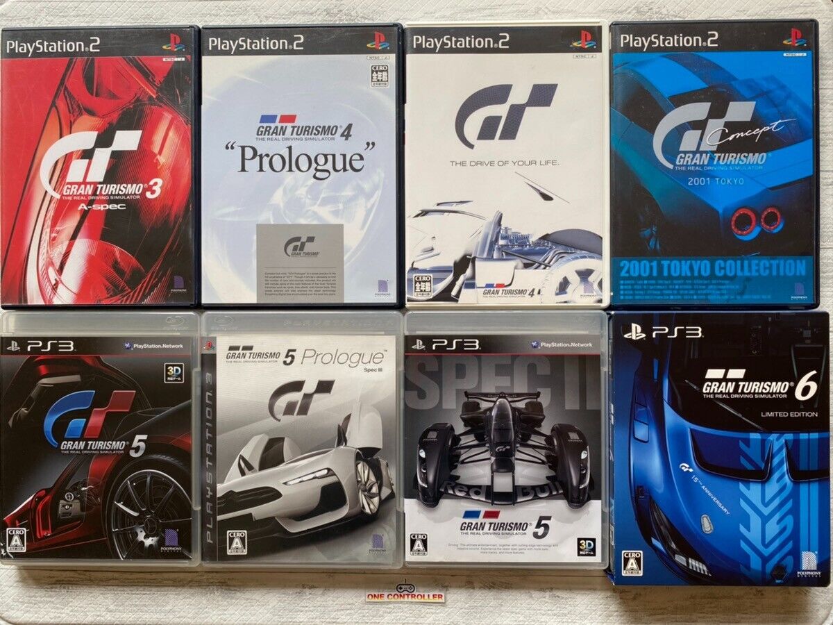 SONY PS2 & 3 Gran Turismo 3 4 & Prologue & Concept 2001 SONY PS2 & 3 Gran Turismo 3 4 & Prologue & Concept 2001
