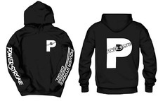 Powerstroke White Front  Back Logo Black Hoodie BUY 2 HOODIES GET FREE TEE