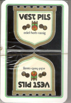Skatspiel/Brauerei VEST PILS edel-herb-rassig Bielefelder Spielkarten (OVP)