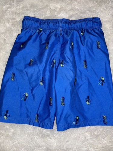 Hurley Boys Sz. 6 Blue Design Swim Trunks. Great Pair & Condition - Picture 7 of 8