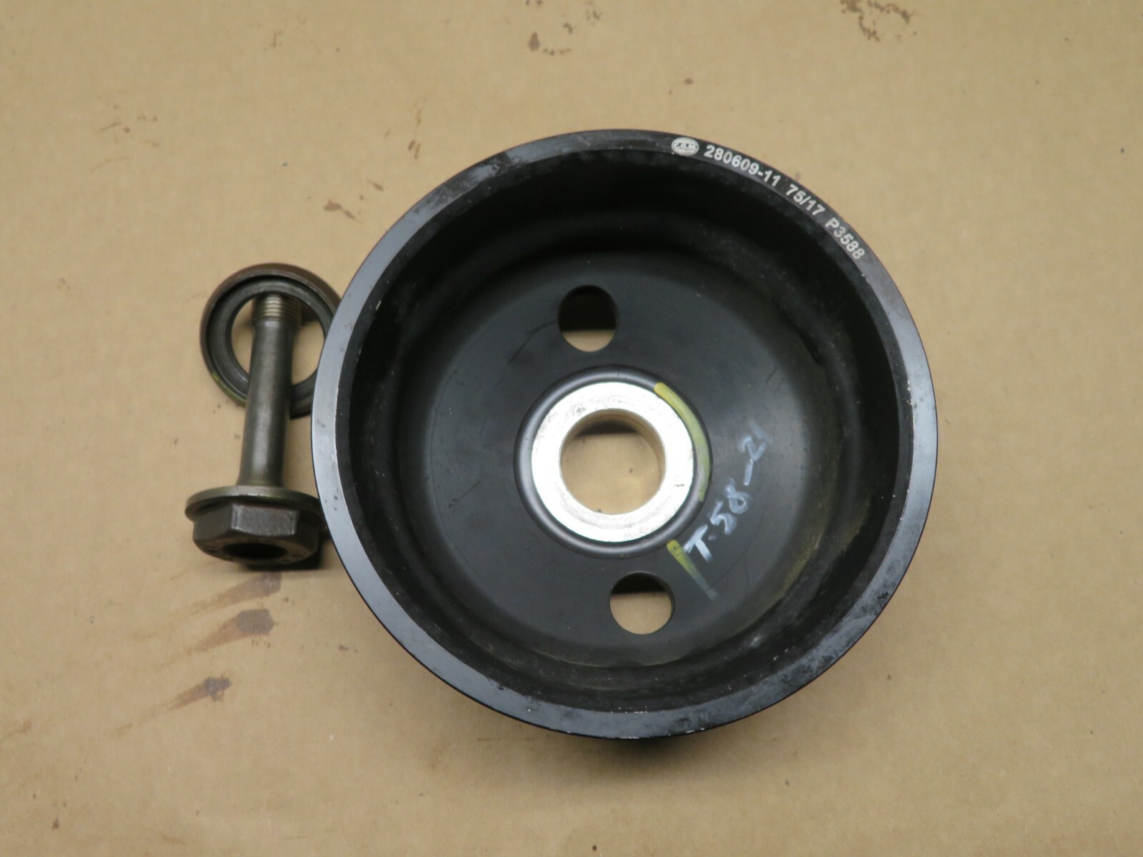 2014-2019 MASERATI GHIBLI SQ4 3.0L V6 M157 ENGINE HARMONIC BALANCER PULLEY OEM