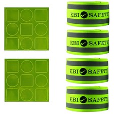 Reflective Bands Ankle / Arm - 4 Bands / 2 Pair Reflector Stickers High Vis