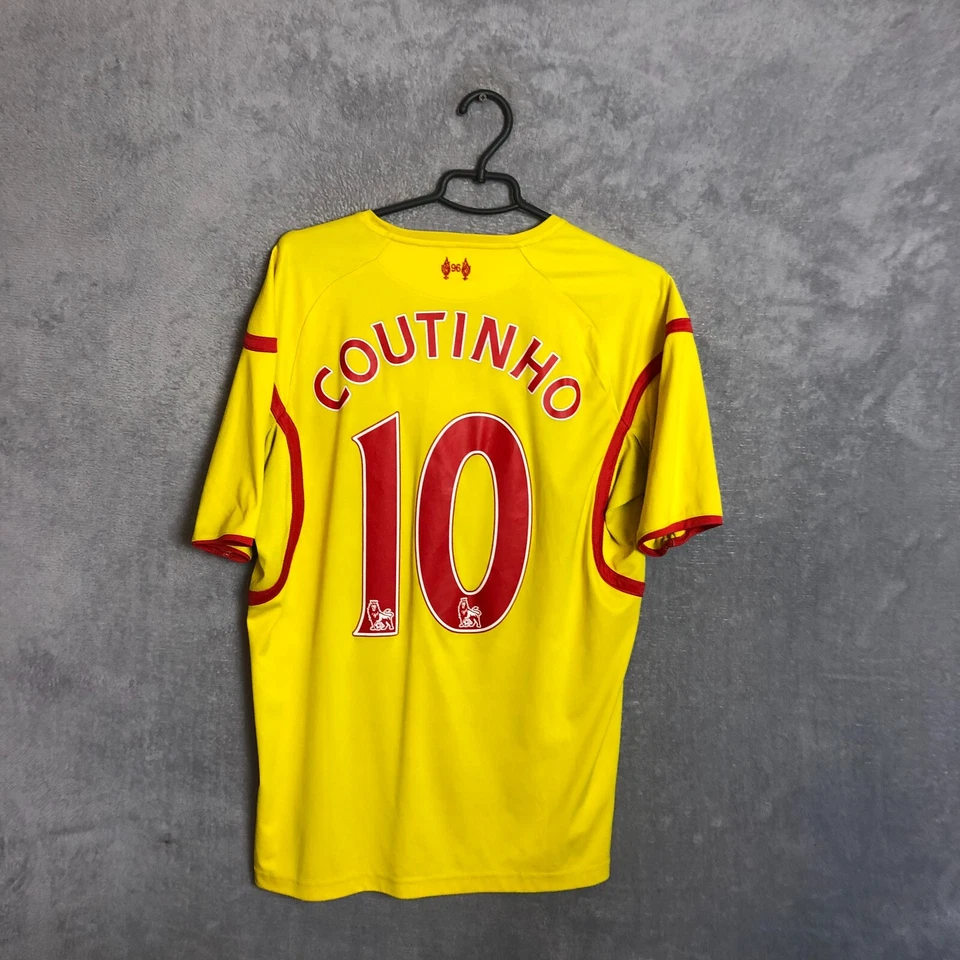 Coutinho Liverpool Visitante Camiseta de Fútbol 2014 - 2015 Guerrero Hombre Talla L Foto 2 de 4