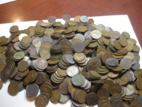 4+ pounds of problems 1930's Wheat Lincoln cents