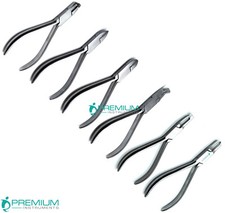 Dental Orthodontic Standard 6 Pliers Set Premium Stainless Steel Pro Instruments