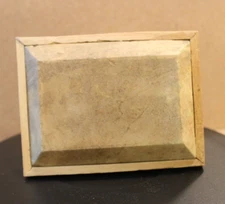 5½" x 4"   goat skin,  Efik effect samba Drum, handmade Nigeria African Drum