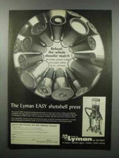 1968 Lyman Easy Shotshell Press Ad - Reload the Match