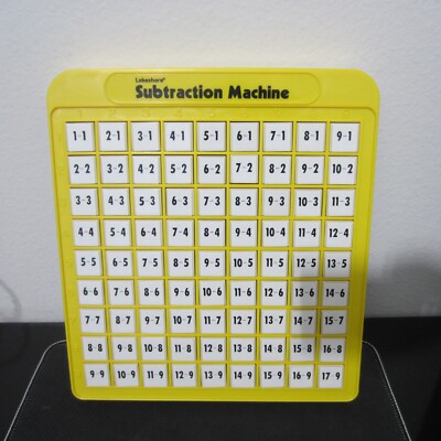 Lakeshore Subtraction Push Button Machine Math Learning Homeschool 