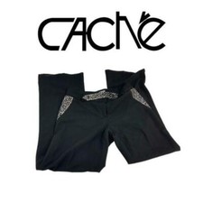 Cache Black Studded Pants. Sz 6