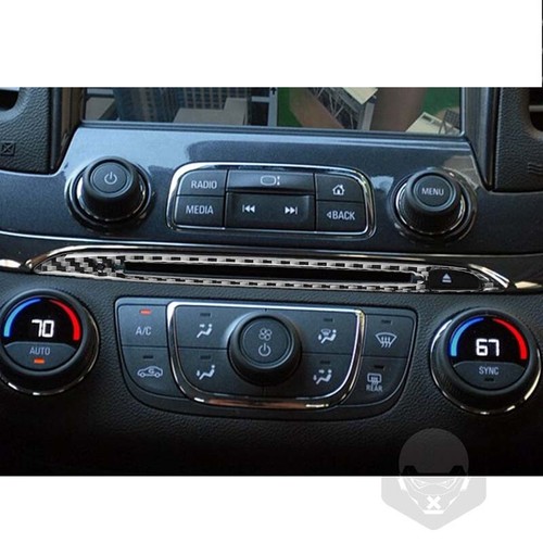 Carbon Fiber CD Player Control Panel Cover Trim for Chevrolet Impala 2014-2020 - Foto 4 di 6