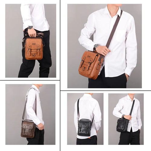 JEEP BULUO Multi-function Business Handbags Men New Man's Shoulder Bag Large Cap - Picture 5 of 12