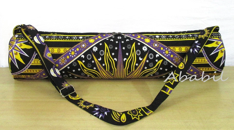 Bolsa grande de yoga bolsa portadora nueva bolsa de yoga para sol ardiente con bolsillo exterior con cremallera FBB Foto 4 de 4