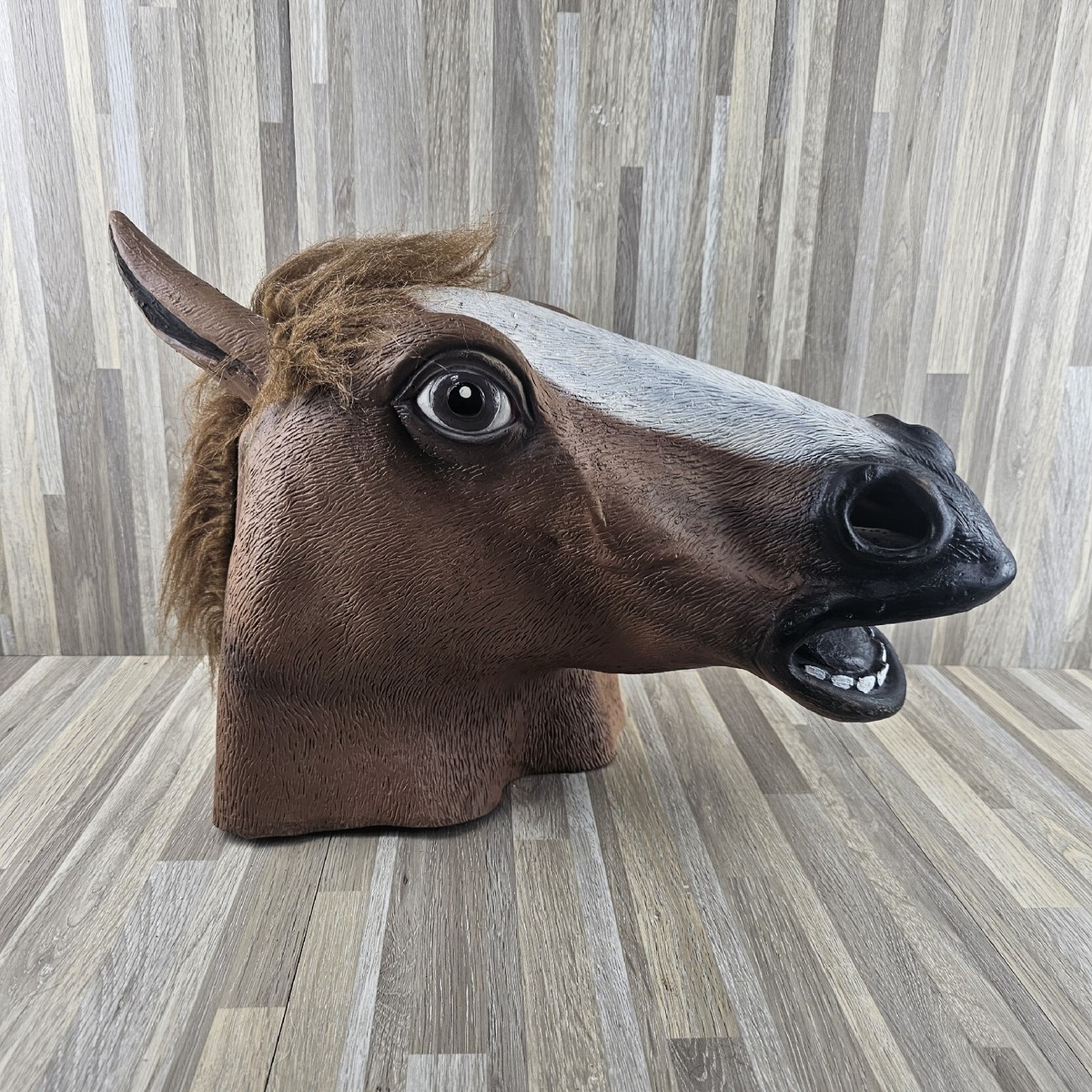 WHITE✧HORSEのオルゴナイト♥ふーかさま♥専用です Horse Full Head Mask ~ Novelty Costume Mask ~ Adult ~ Rubber/Latex