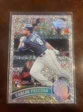 2011 Topps Update Diamond Anniversary Platinum Parallel Carlos Peguero RC US183