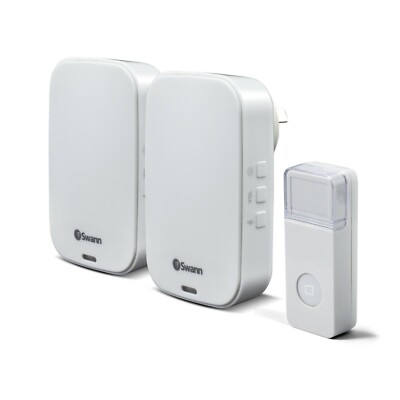 Swann DC822P2 Wireless Home Doorbell Kit With Mains Plug Chime