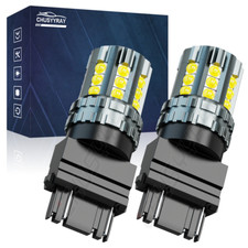 2pcs 6000k White 3157 4114 4157 Led Daytime Running Light Bulbs Driving Drl Kit