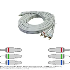 Cable Coax Coaxial RCA 3:3 Video RGB Component  10FT #20576-10