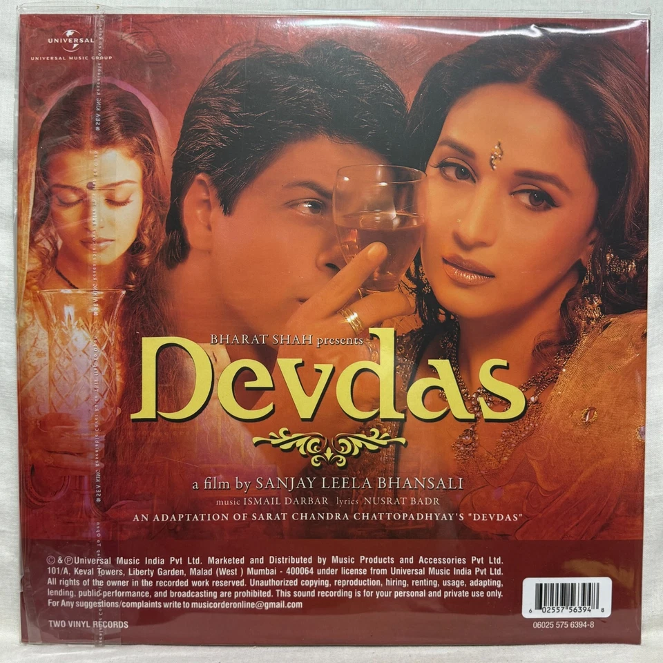 Devdas Vinyl 2 LP Record Set Bollywood Rare Hindi Film Soundtrack Indian Mint — 第 2/4 张图片