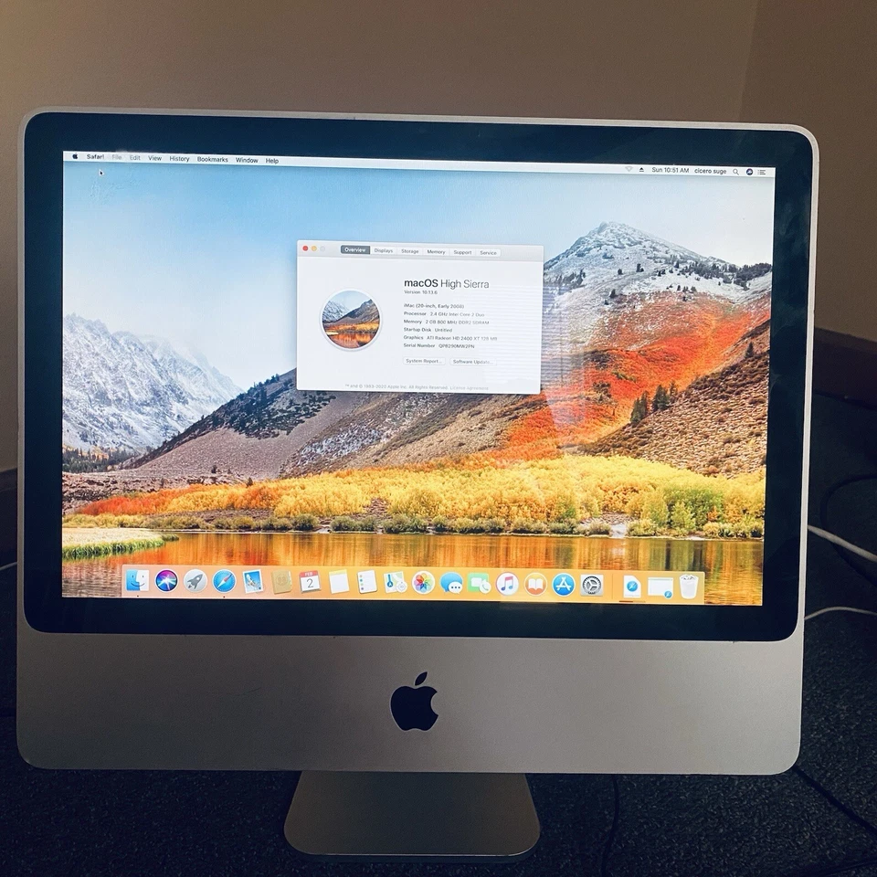 MacOS High Sierra (2008) Foto 2 de 4