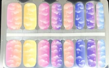 Color Nail Polish Strips,16ct. Pastel Clouds READ DESCRIPTION BELOW