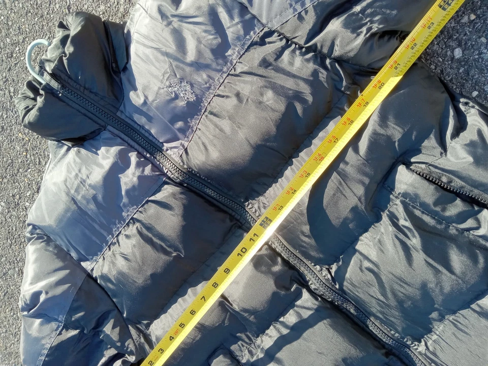 Chaqueta acolchada Polo Ralph Lauren para hombre forrada negra cremallera completa aislada 😎 Foto 4 de 4