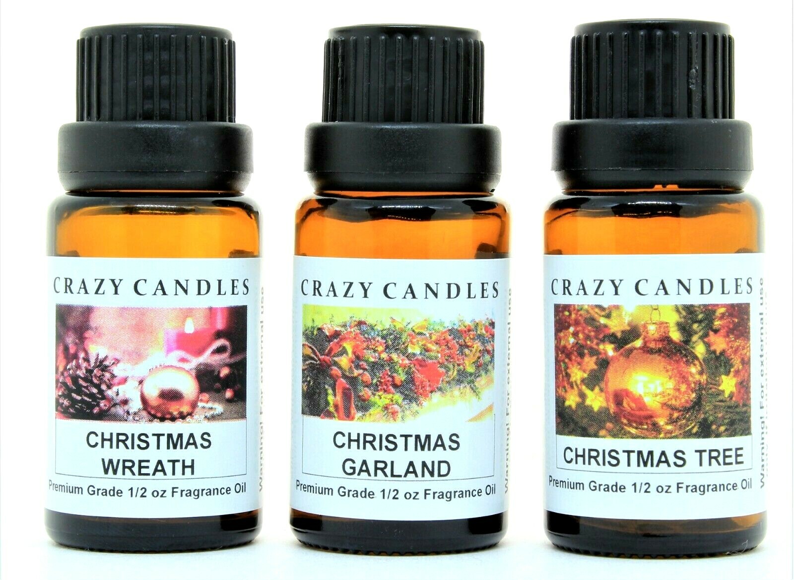 Tree Three Oil 3 Oils Set Christmas Wreath, Christmas Tree, Christmas Garland 1/2oz ...