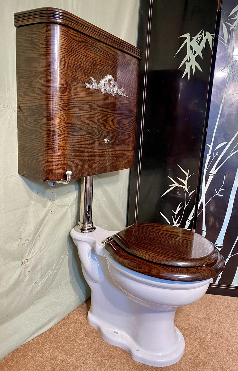 antique wall mounted toilet restored John Douglas Gloria with
