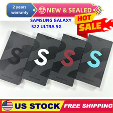 NEW SEALED SAMSUNG GALAXY S22 ULTRA 5G FACTORY UNLOCKED ALL COLORS MEMORY