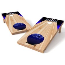 Bowling Lane Cornhole Board Wrap