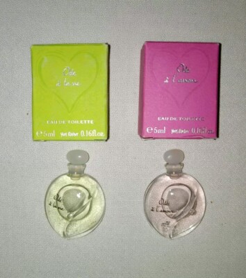 YVES ROCHER Ode a L'amour & Ode a la Vie Eau de Toilette Mini 0.16 oz New in Box