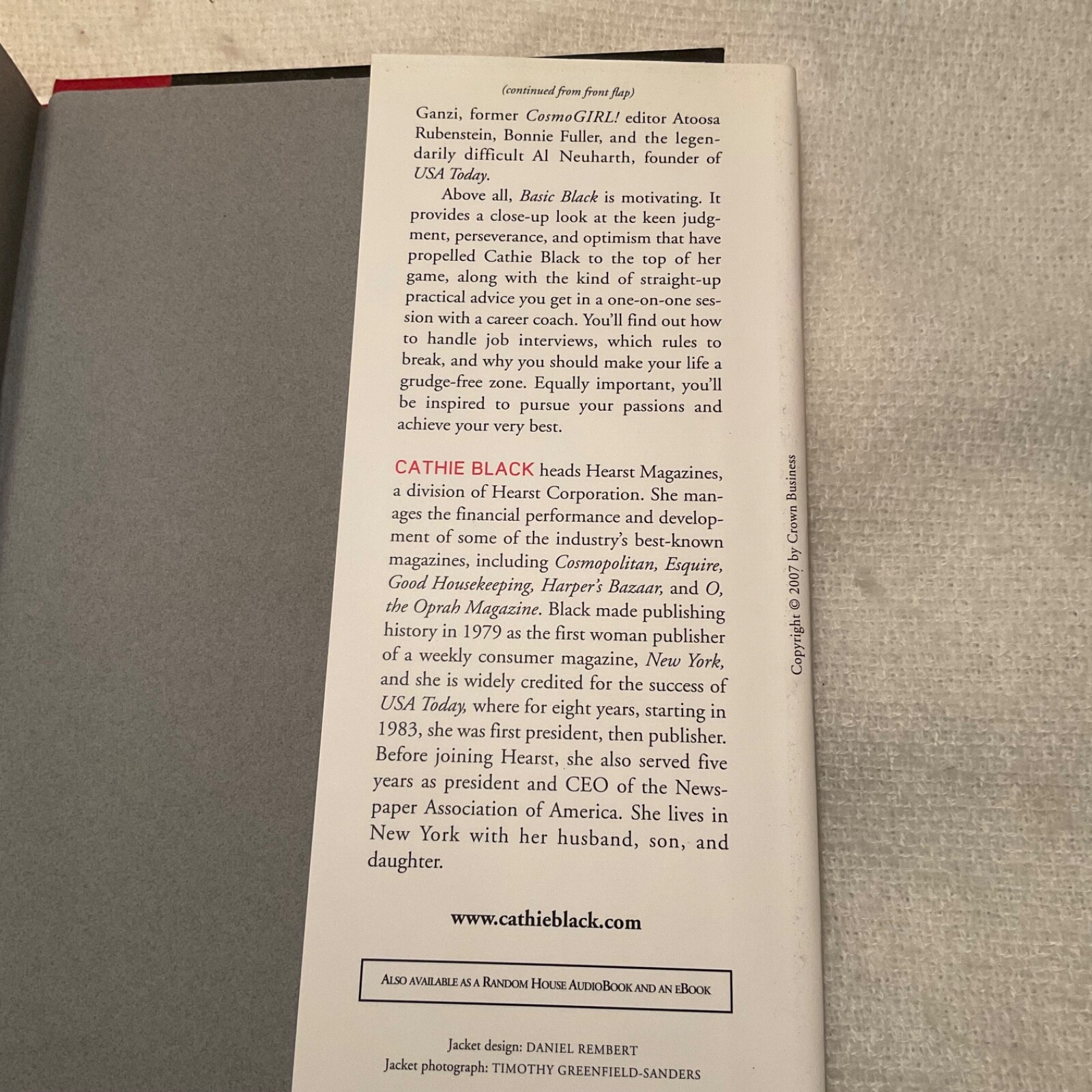 Basic Black: Essential Guide for Getting Ahead at Work - Cathie Black Book (HC) thumbnail 7