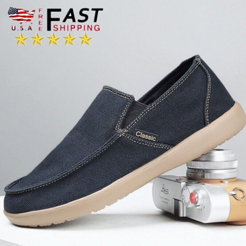 Men's Lightweight Stretch Loafers Breathable Casual Slip-on Sneakers Shoes Size