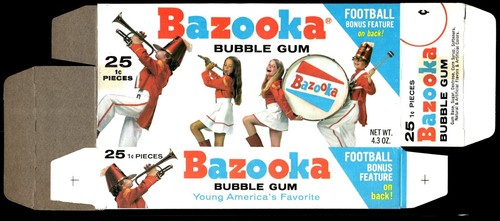1971 Topps Bazooka Football Flat Boxes Set of 7 and CHOOSE 3 Cards per Box READ! - Picture 32 of 241