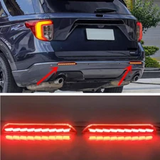Rear Bumper decoration lamp led brake light 2pc For Ford Explorer 2020-2025