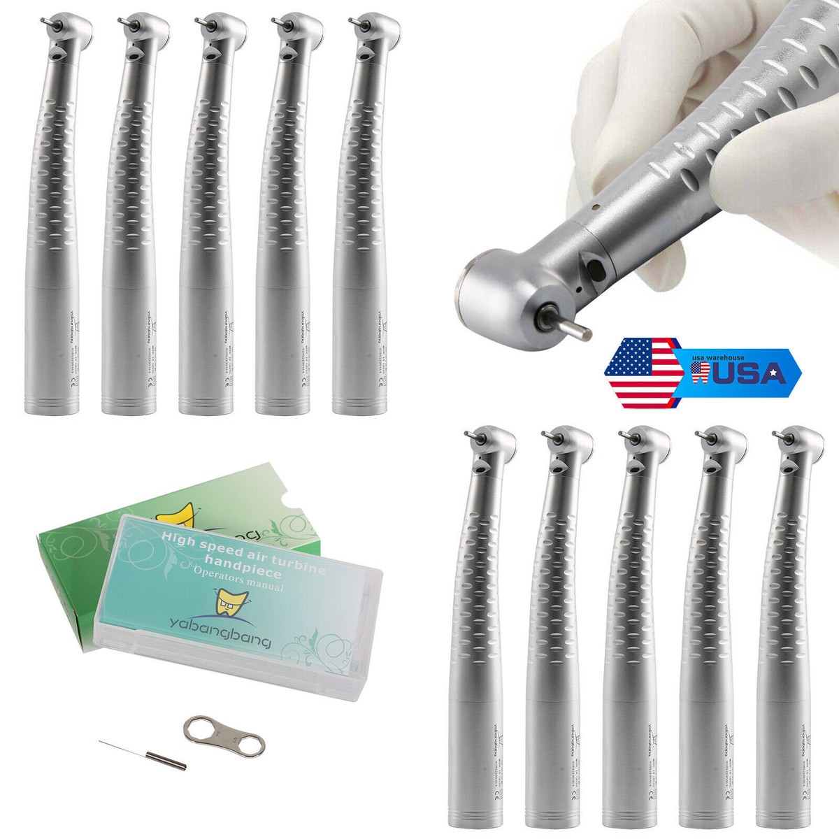 Dental High Speed Handpiece Buy Dental High Speed / LED E-generator / Fiber Optic Handpiece Turbine Fit Kav Nsk Dental Handpiece