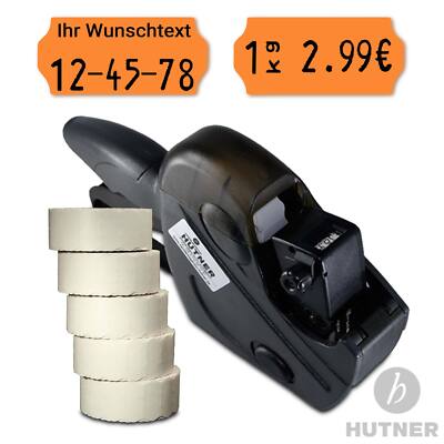 SET Uno C8 Preisauszeichner inkl. 5 Rollen Etiketten 26x12 WR